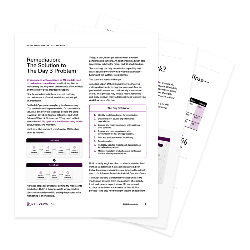 White paper page preview